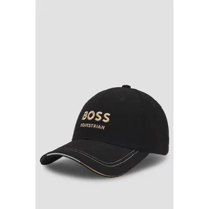 Boss Equestrian kordbársony baseball sapka FEKETE