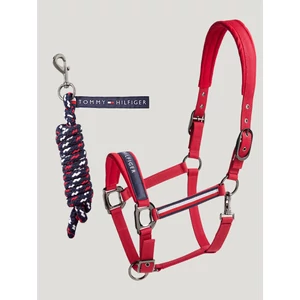 Tommy Hilfiger kötőfék vezetőszárral PIROS