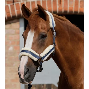 Premier Equine szőrmés kötőfék SÖTÉTKÉK 