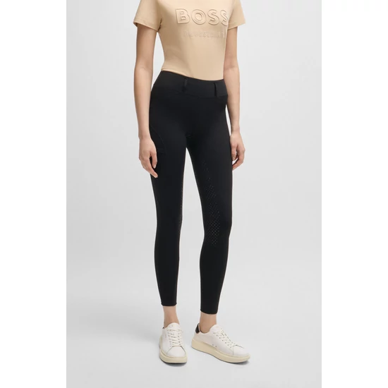 Boss Equestrian magas derekú női hybrid lovaglónadrág (full grip) fekete