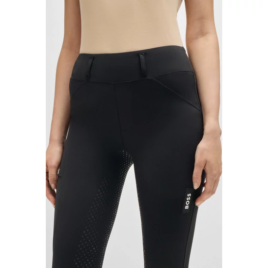 Boss Equestrian magas derekú női hybrid lovaglónadrág (full grip) fekete