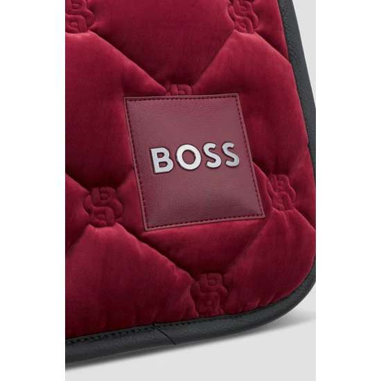 Boss Equestrian díjlovas bársony nyeregalátét BORDÓ 2025FW kollekció