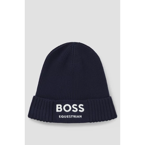 Boss Equestrian FISHERMAN BEANIE UNISEX SÖTÉTKÉK