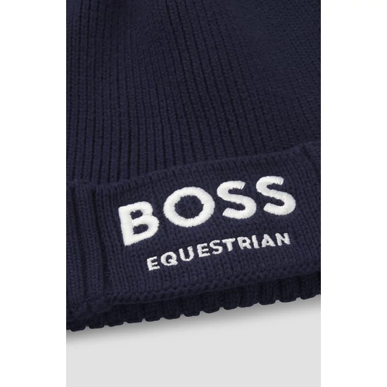 Boss Equestrian FISHERMAN BEANIE UNISEX SÖTÉTKÉK