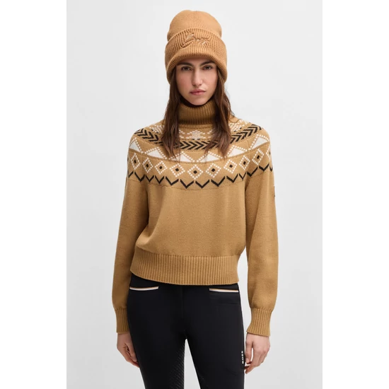Boss Equestrian téli sapka UNISEX BÉZS
