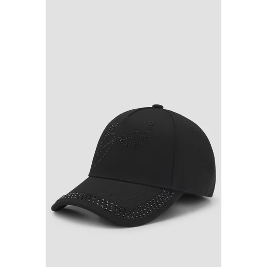 Boss Equestrian köves baseball sapka FEKETE 2025FW