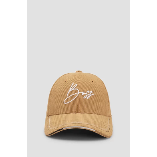 Boss Equestrian kordbársony baseball sapka BÉZS SIGNED