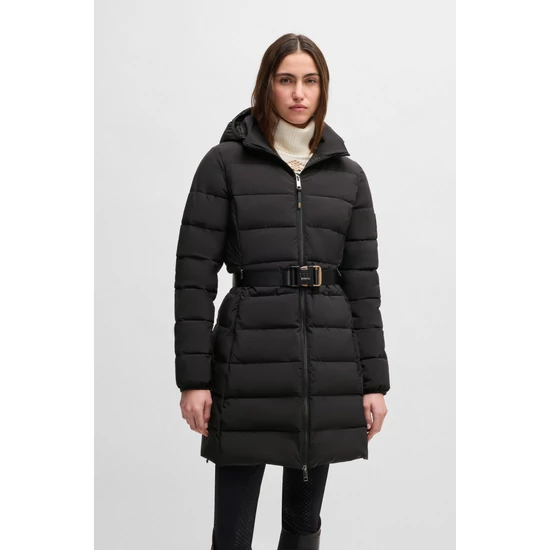 Boss Equestrian Vespa női parka téli kabát FEKETE 2025FW