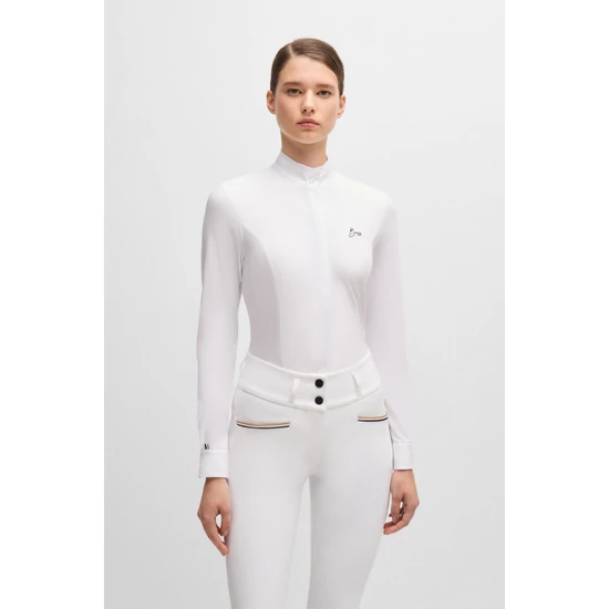 Boss Equestrian Emma hosszú ujjú női versenying FEHÉR 2025SS
