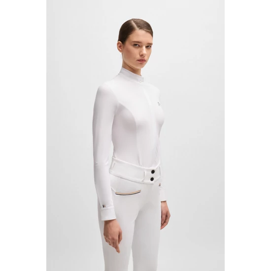 Boss Equestrian Emma hosszú ujjú női versenying FEHÉR 2025SS