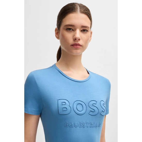 Boss Equestrian Maya női póló KÉK HORIZONT 2025SS