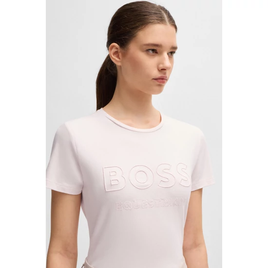 Boss Equestrian Maya női póló BARACKSZÍNŰ 2025SS