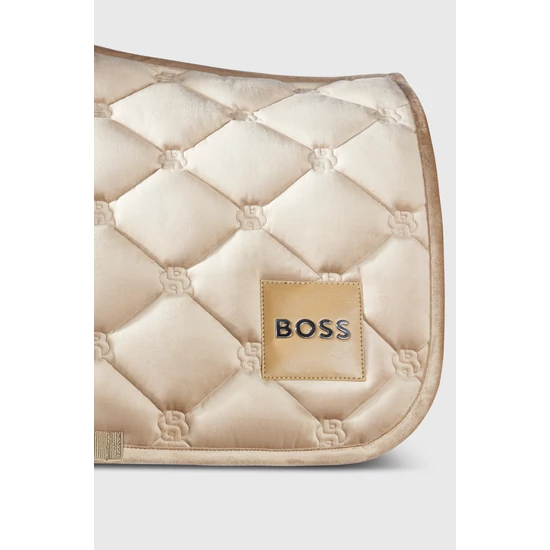 Boss Equestrian bársony díjlovas nyeregalátét BÉZS