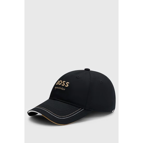 Boss Equestrian hímzett baseball sapka FEKETE