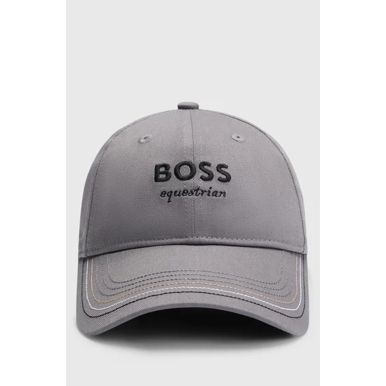 Boss Equestrian hímzett baseball sapka SZÜRKE