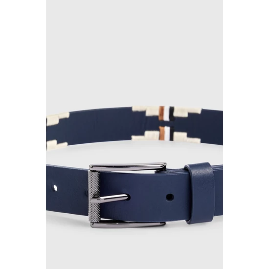Boss Equestrian Signature Polo öv SÖTÉTKÉK