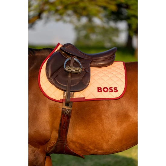 Boss Equestrian Signature BARACKSZÍNŰ ugró nyeregalátét