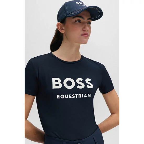 Boss Equestrian Maya női póló FEKETE