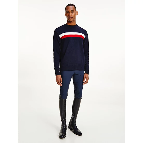 Tommy Hilfiger kerek nyakú férfi pulóver