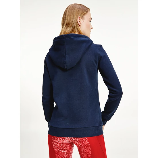 Tommy Hilfiger karcsúsított női kapucnis pulóver logóval