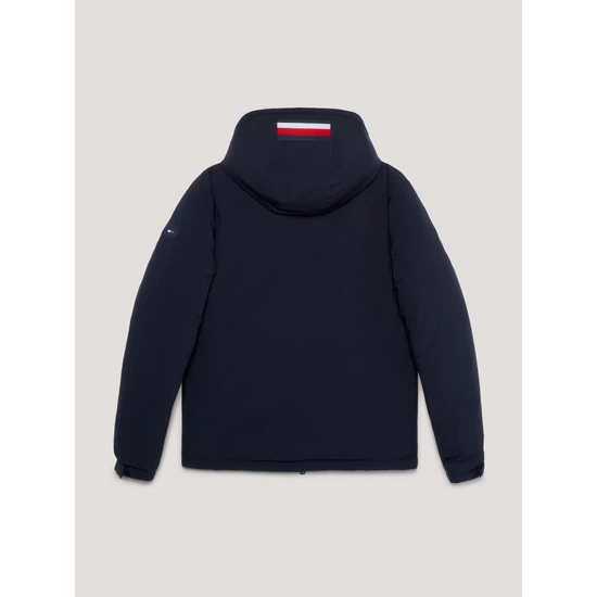 Tommy Hilfiger kapucnis férfi télikabát SÖTÉTKÉK
