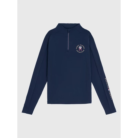 Tommy Hilfiger Arizona hosszú ujjú zipzáros  tréning felső SÖTÉTKÉK