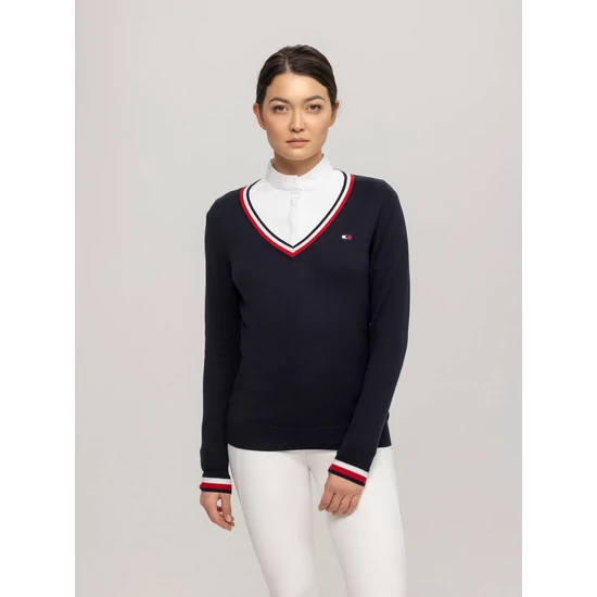 Tommy Hilfiger Indiana V-nyakú női pulóver