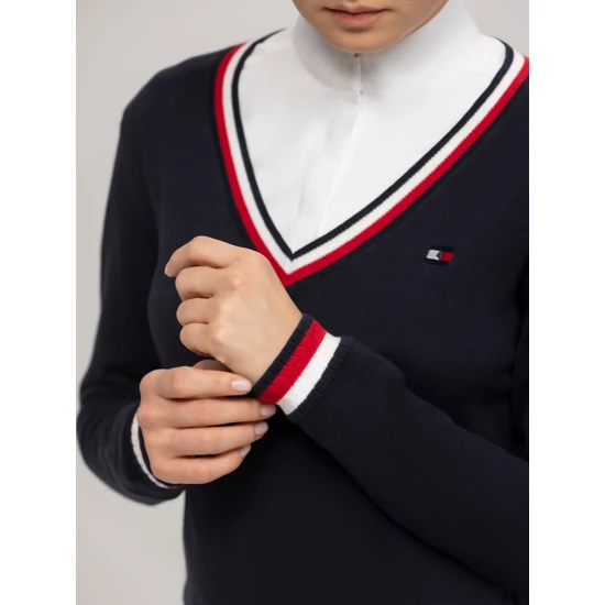 Tommy Hilfiger Indiana V-nyakú női pulóver