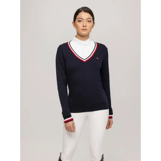 Tommy Hilfiger Indiana V-nyakú női pulóver