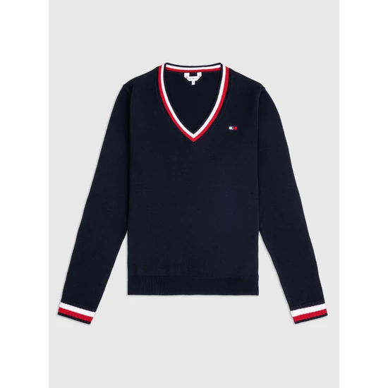 Tommy Hilfiger Indiana V-nyakú női pulóver