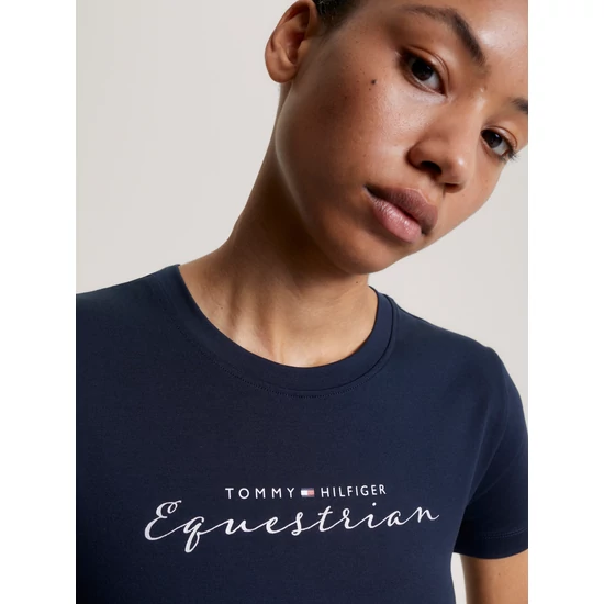 Tommy Hilfiger női póló SÖTÉTKÉK