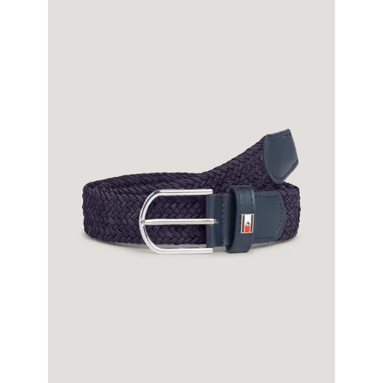 Tommy Hilfiger San Jose sztreccses fonott öv SÖTÉTKÉK 