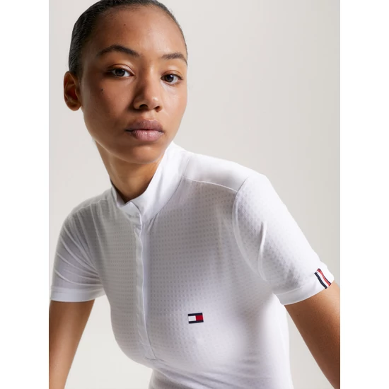 Tommy Hilfiger rövid ujjú légáteresztős női versenying FEHÉR