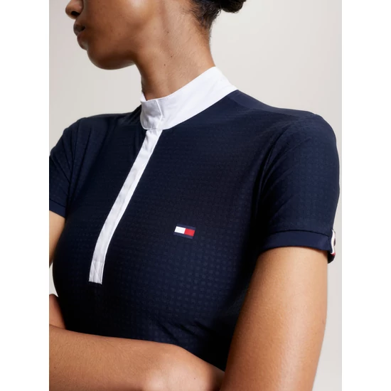 Tommy Hilfiger rövid ujjú légáteresztős női versenying SÖTÉTKÉK