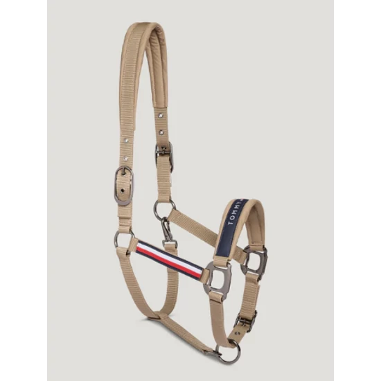 Tommy Hilfiger kötőfék vezetőszárral PÉZSMABARNA