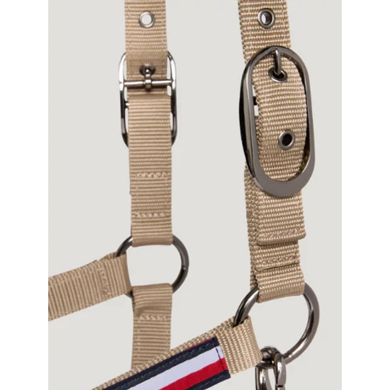 Tommy Hilfiger kötőfék vezetőszárral PÉZSMABARNA