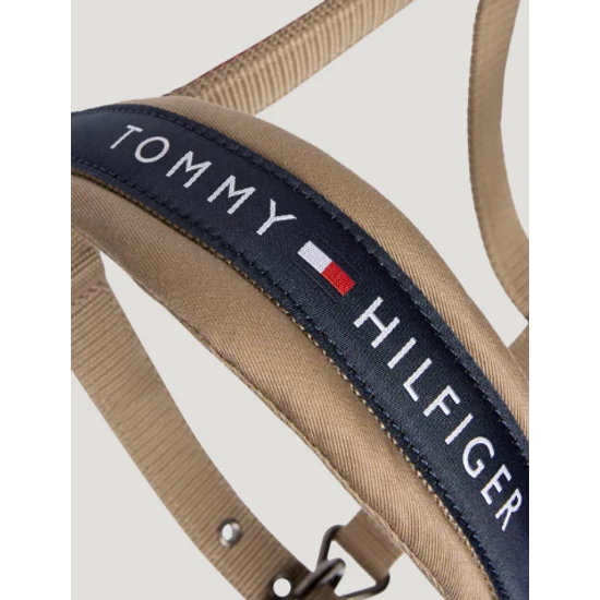 Tommy Hilfiger kötőfék vezetőszárral PÉZSMABARNA