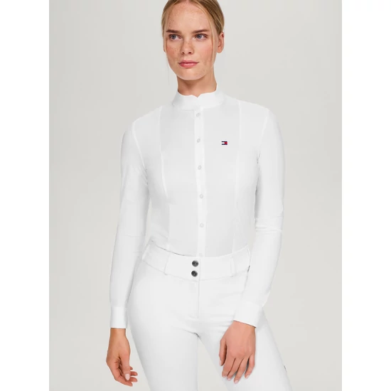 Tommy Hilfiger New Jersey hosszú ujjú versenying FEHÉR