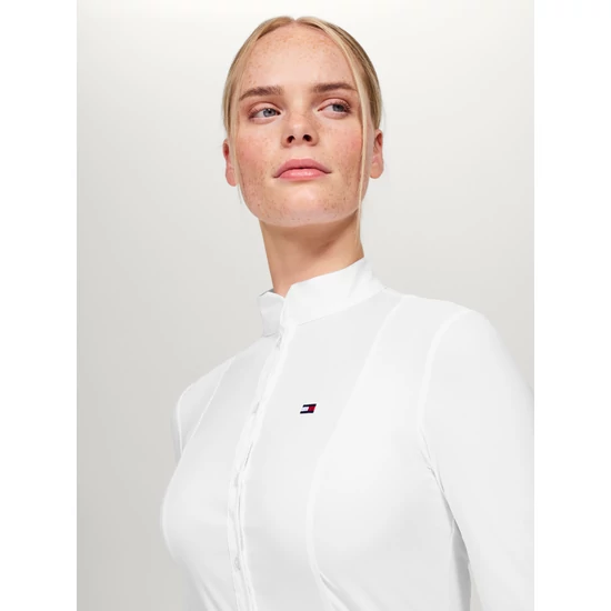 Tommy Hilfiger New Jersey hosszú ujjú versenying FEHÉR