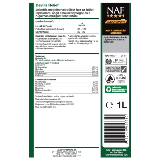 NAF Devil's Relief 500ml - Ördögcsáklya kivonat
