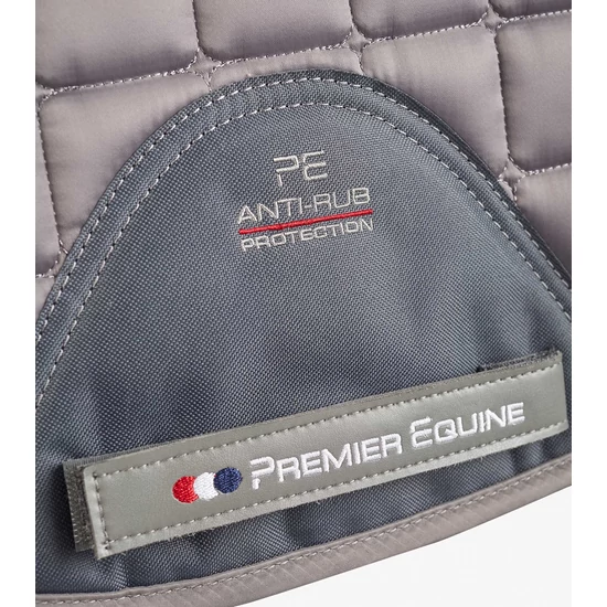 Premier Equine Alberta CC szatén díjlovas nyeregalátét SZÜRKE