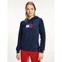 Kép 2/5 - Tommy Hilfiger karcsúsított női kapucnis pulóver logóval