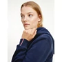 Kép 4/5 - Tommy Hilfiger karcsúsított női kapucnis pulóver logóval