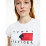 Kép 5/6 - Tommy Hilfiger karcsúsított, kerek nyakú női póló logóval