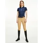 Kép 2/5 - Tommy Hilfiger karcsúsított, galléros nyakú női póló monogram mintával
