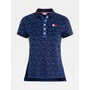 Kép 1/5 - Tommy Hilfiger karcsúsított, galléros nyakú női póló monogram mintával