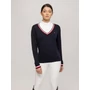 Kép 6/8 - Tommy Hilfiger Indiana V-nyakú női pulóver