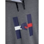 Kép 8/8 - Tommy Hilfiger kapucnis pulóver logóval SZÜRKE