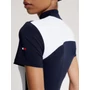Kép 5/8 - Tommy Hilfiger rövid ujjú légáteresztős zipzáros  tréning póló FEHÉR