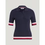 Kép 5/5 - Tommy Hilfiger Lenox kötött póló SÖTÉTKÉK